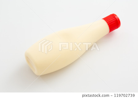 Mayonnaise on a white background Mayonnaise on a white background 119702739