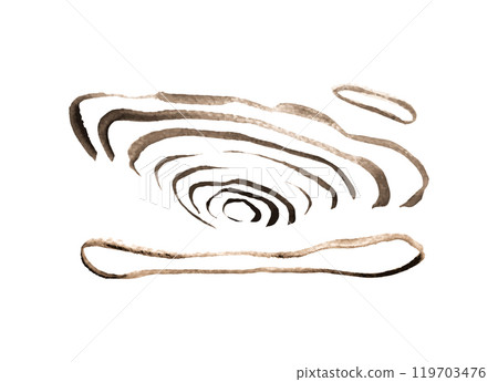 Brown watercolor blot background. Brush stroke abstract shape Brown watercolor blot background. Brush stroke abstract shape 119703476