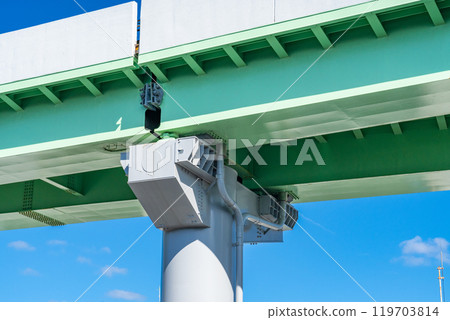 港口班輪橋樑防倒塌裝置 防止地震造成的墜落 港口班輪橋樑防倒塌裝置 防止地震造成的墜落 119703814