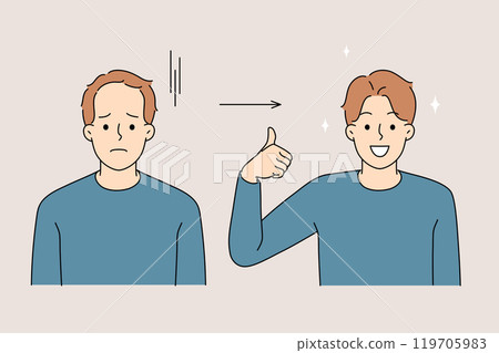 Young man had hair extension surgery to get good hairstyle and beautiful appearance Young man had hair extension surgery to get good hairstyle and beautiful appearance 119705983