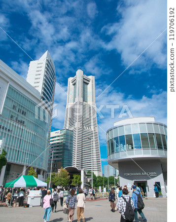[神奈川縣橫濱市]港未來/櫻木町站前的城市景觀（2024年10月） 119706192