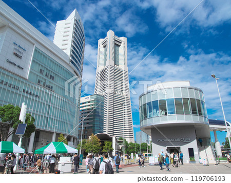 [神奈川縣橫濱市]港未來/櫻木町站前的城市景觀（2024年10月） 119706193