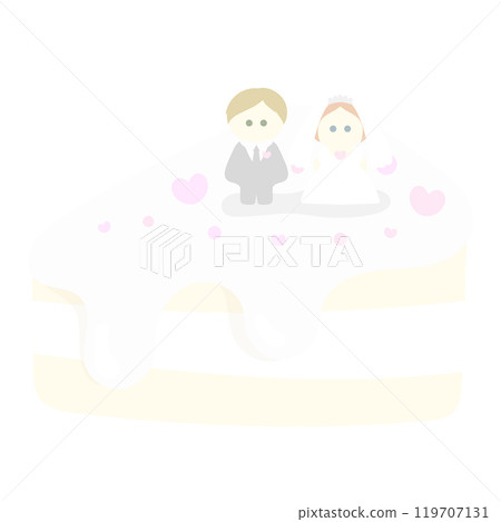 可愛的婚禮蛋糕圖透明 可愛的婚禮蛋糕圖透明 119707131