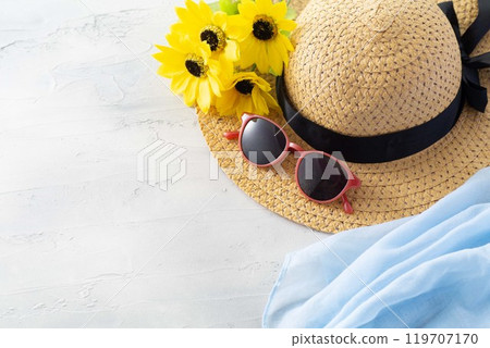 夏天來了~草帽墨鏡02 119707170