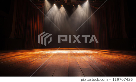 Spotlit theater 119707426