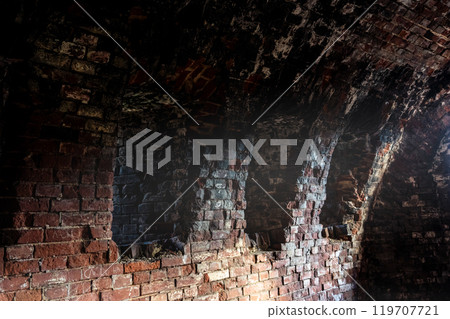 A window in the fortress wall. The embrasure. The Bobruisk Fortress inside A window in the fortress wall. The embrasure. The Bobruisk Fortress inside 119707721