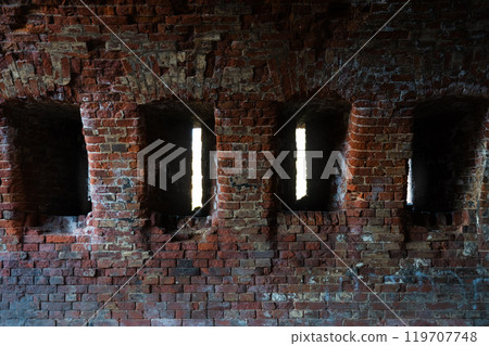 A window in the fortress wall. The embrasure. The Bobruisk Fortress inside A window in the fortress wall. The embrasure. The Bobruisk Fortress inside 119707748