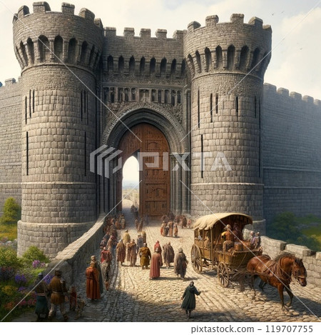 landscape with mosque landscape with mosque 119707755