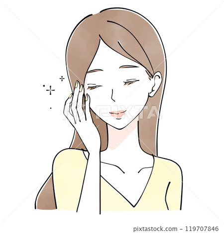 Nail woman illustration 119707846