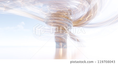 Abstract Wind Turbine with Motion Blur and Light Trails Abstract Wind Turbine with Motion Blur and Light Trails 119708043