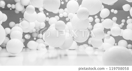 Floating White Spheres in Abstract Space 119708058