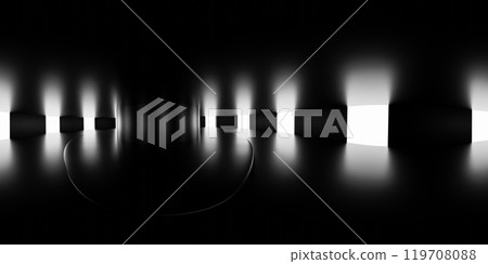 360 degree panorama of Abstract Minimalist Light and Shadow Scene 360 degree panorama of Abstract Minimalist Light and Shadow Scene 119708088