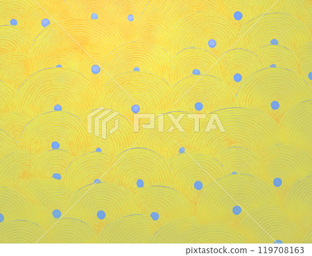 Japanese paper texture pattern image material Yellow 119708163
