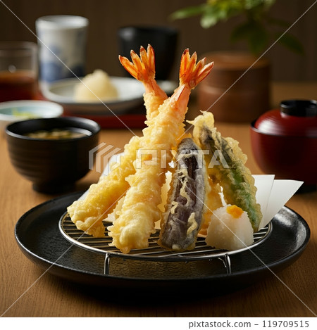 美味的天婦羅拼盤 119709515