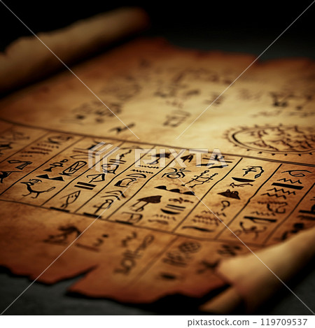 羊皮紙上的古代文字 119709537