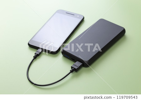 智能手機和手機電池 智能手機和手機電池 119709543