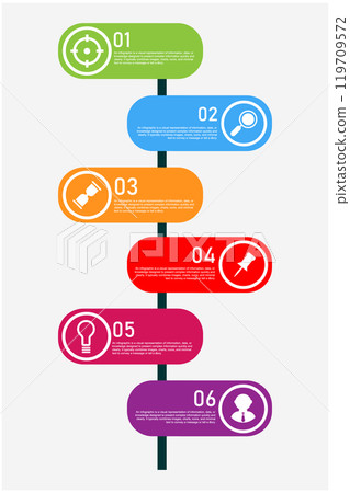 infographic flat design banner with arrow shape 119709572