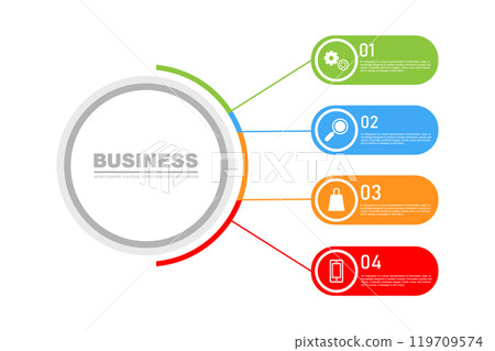 infographic design elements with icons 119709574