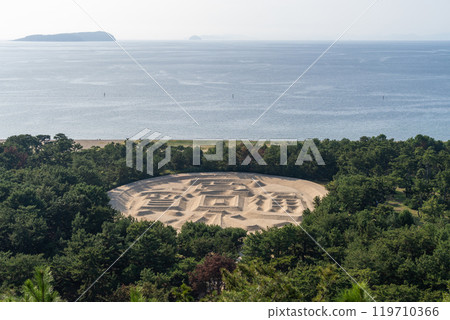 [Kagawa Prefecture Kannonji City] Zenigata Sand Painting 119710366