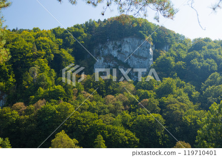 Ojcow national park and town. Ojcow is located just few kilometer from Krakow - the former capital of Poland. Ojcow national park and town. Ojcow is located just few kilometer from Krakow - the former capital of Poland. 119710401