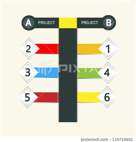 the minimalistic abstract vector illustration of the editable layout of the presentation slides 119710682