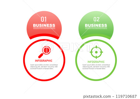 infographic design elements with icons 119710687