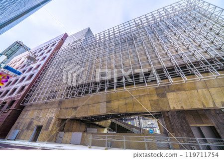 Tokyo cityscape in Japan - Tokyo Metro Ginza Station entrance and Sony Street, etc. - October 27th Tokyo cityscape in Japan - Tokyo Metro Ginza Station entrance and Sony Street, etc. - October 27th 119711754