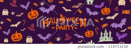 halloween, icon, vector 119713230
