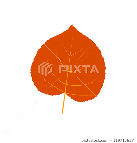 Flat leaf icon silhouette. Filled leaf glyph Flat leaf icon silhouette. Filled leaf glyph 119713637