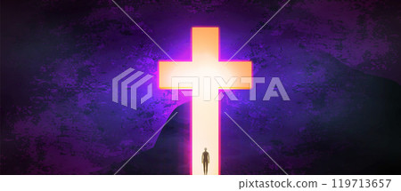 Salvation in Faith Concept. Resurrection of Jesus Christ 119713657