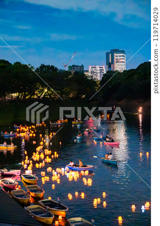 Lantern Festival at Chidorigafuchi park, Tokyo, Chiyoda City, Kojimachi, Japan Lantern Festival at Chidorigafuchi park, Tokyo, Chiyoda City, Kojimachi, Japan 119714029