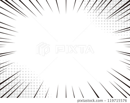 集中線 集中線 119715576