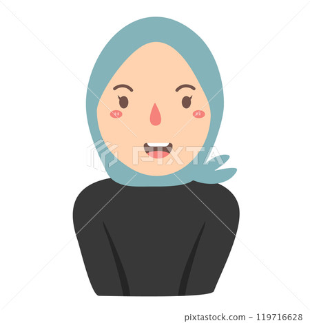 woman wearing hijab illustration woman wearing hijab illustration 119716628