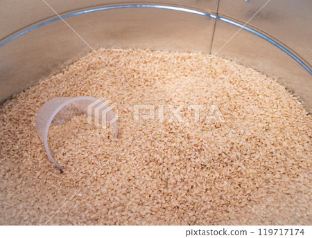 Brown rice photo Brown rice photo 119717174