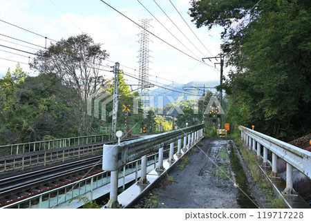Kamimaki Komatsu Crossing JR Joetsu Line Minakami Town 119717228