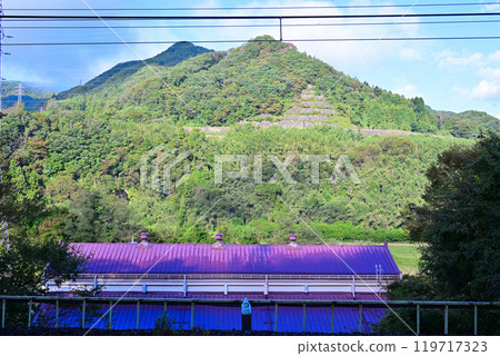 從水上町JR上越線上牧小松鐵路道口附近看到的景色 從水上町JR上越線上牧小松鐵路道口附近看到的景色 119717323