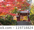 山口縣覺園寺山門，秋葉色彩繽紛 119718824