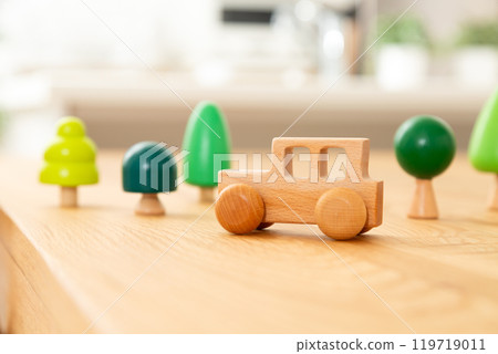 Living room and car 119719011