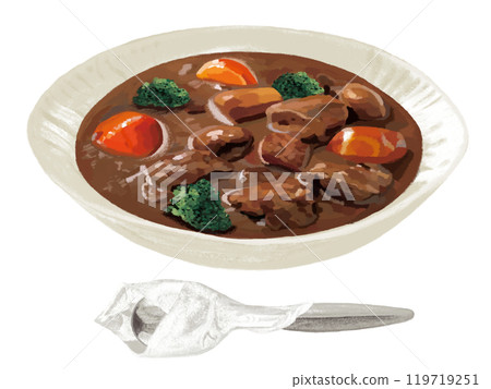 Beef stew (with spoon) Beef stew (with spoon) 119719251