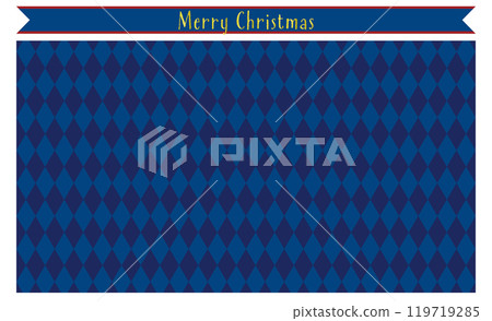 Christmas colored diamond check seamless pattern/red, green, beige 119719285