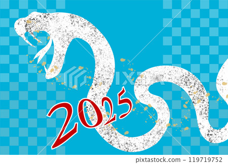 蛇新年賀卡生肖背景 蛇新年賀卡生肖背景 119719752