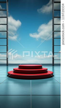 Podium stage display product studio wallpaper background 119720334