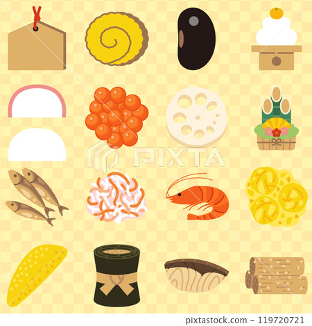 Simple New Year's material set 2-2 119720721