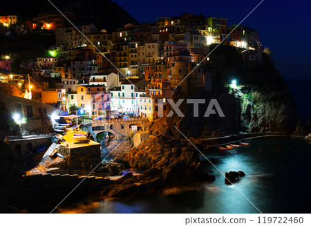 Manarola in evening lights Manarola in evening lights 119722460