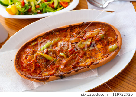 Turkish Kofte with vegetables Turkish Kofte with vegetables 119722729