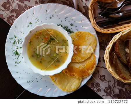 Mochanka with pancakes 119722772