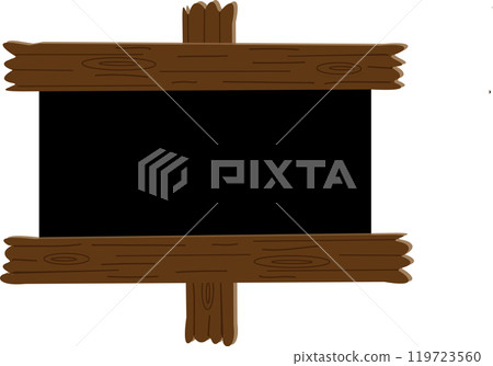 木框黑色招牌圖 119723560