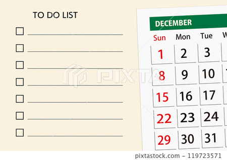 十二月行事曆待辦事項清單 119723571