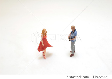 the figure Photographer and Model in Action the figure Photographer and Model in Action 119723630