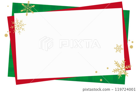 Winter cute snow Christmas crystal background frame 119724001